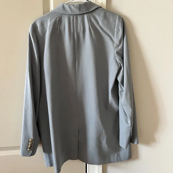 Madewell The Larsen Blazer in Drapeweave Overcast Blue size M - NJ732 - Picture 5 of 7